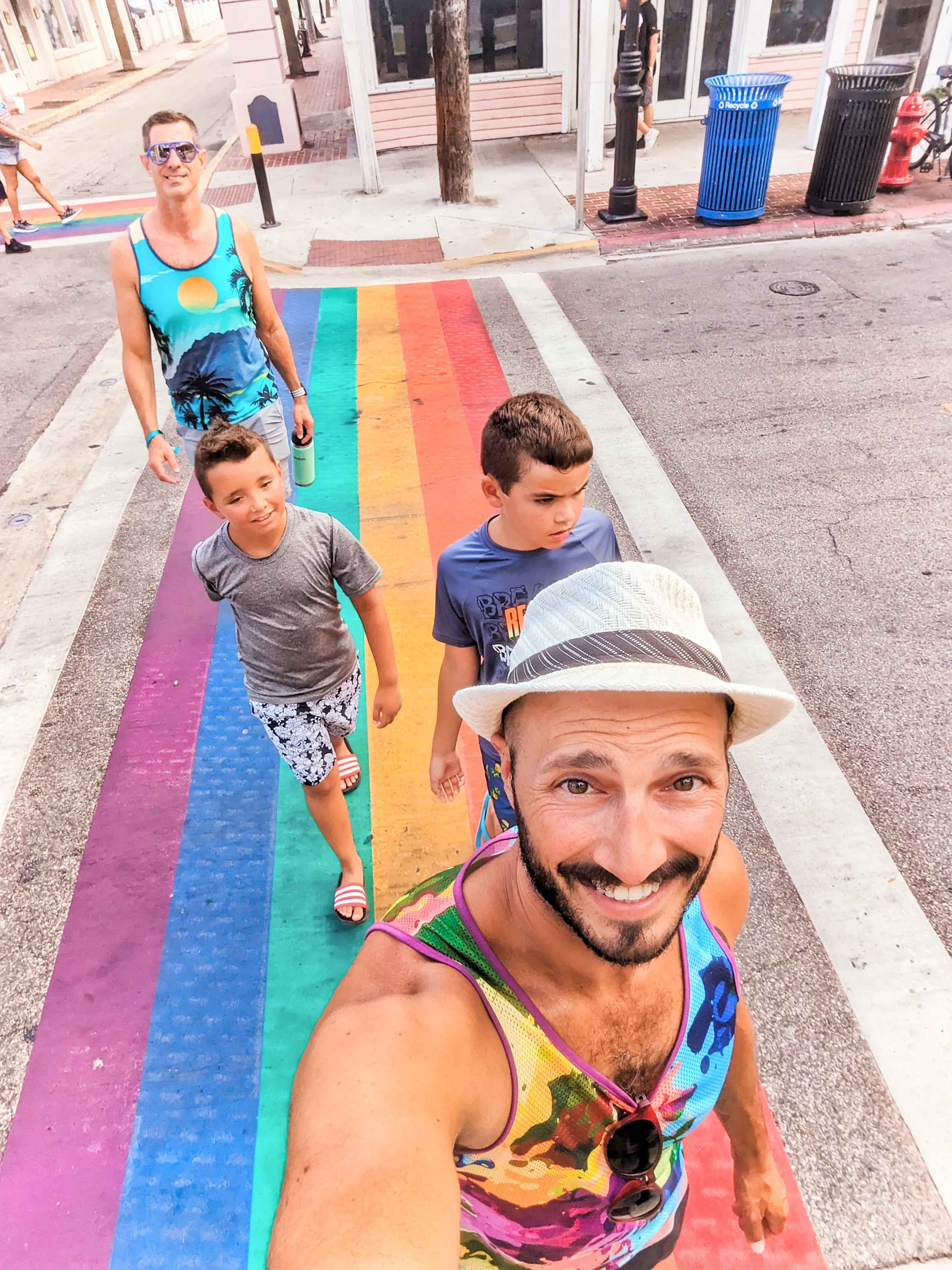 Rob and his family in Key West.